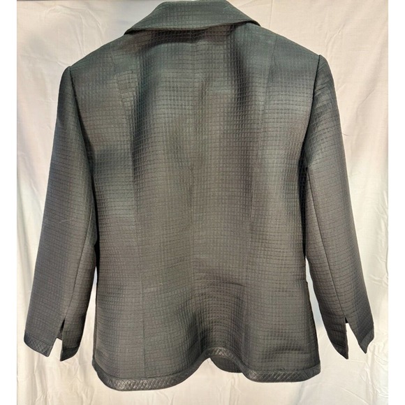 Kay Unger Black Blazer Jacket Waist Button Closure, SZ 8 - Picture 2 of 4